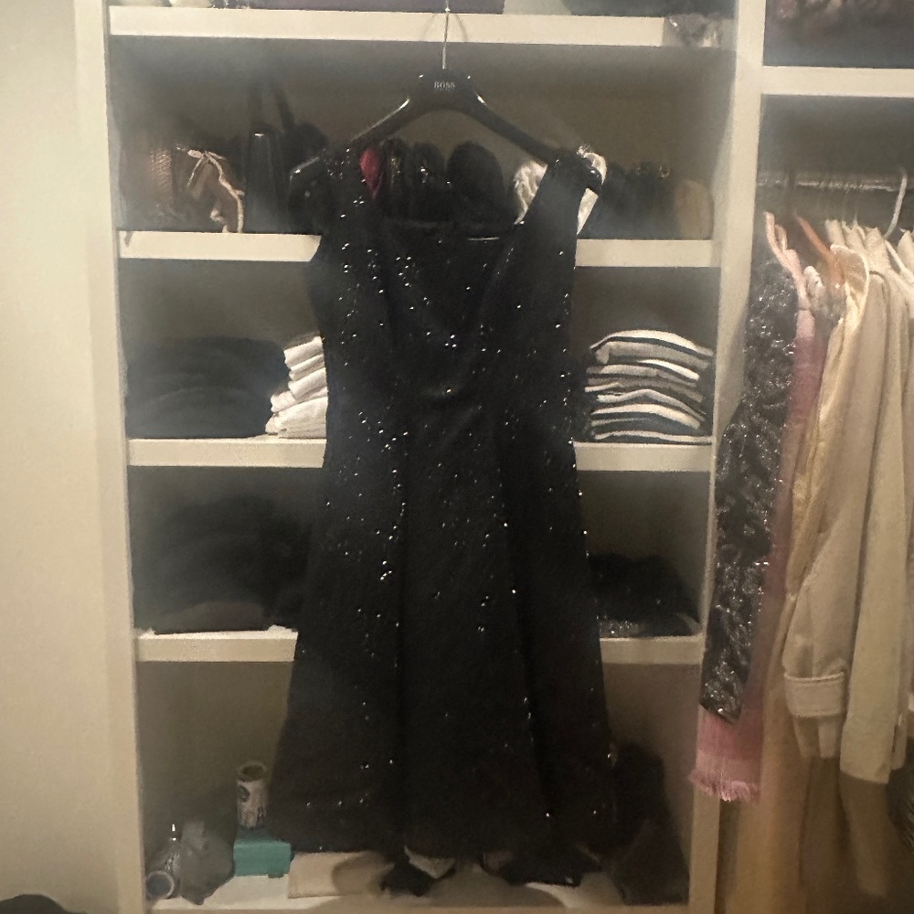 Oscar de la Renta black cocktail dress
